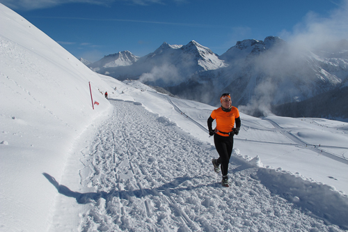 swiss snow walk & run Arosa 2013